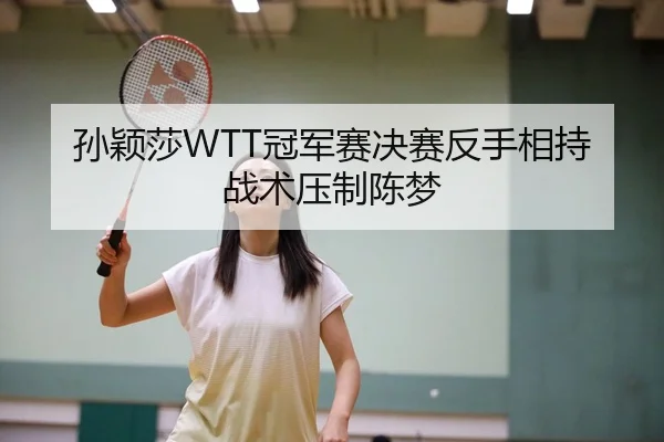 孙颖莎WTT冠军赛决赛反手相持战术压制陈梦
